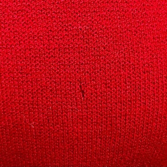 Vintage 80s St John By Marie Gray Red Knit Santana Skirt - Picture 9 of 9